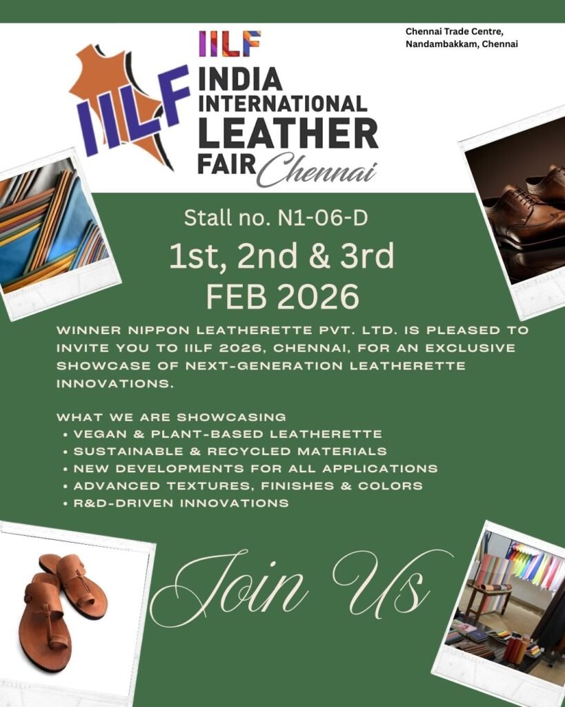 Chennai Leather Fair 2026: Visit Winner Nippon Leatherette Pvt. Ltd. at IILF 2026, Chennai Trade Centre